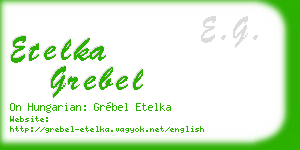 etelka grebel business card