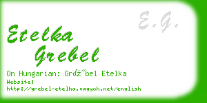 etelka grebel business card